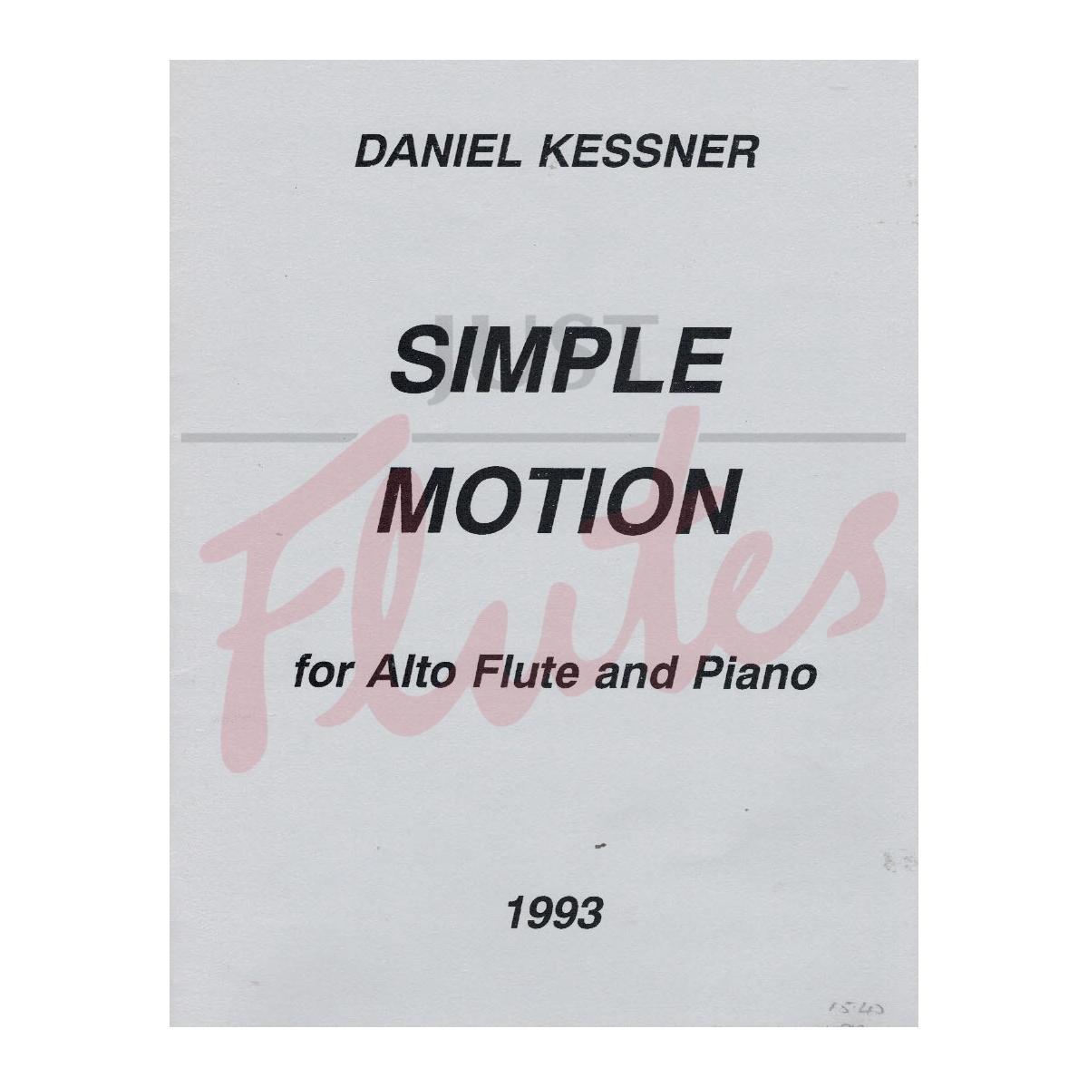 Simple Motion for Alto Flute and Piano